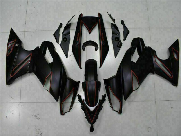 Preto Vermelho Carenagem EX650 2012-2016 Preto Vermelho Carenagem EX650 2012-2016