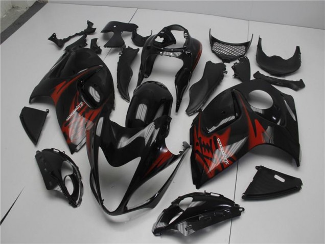Preto Vermelho Carenagem GSXR 1300 Hayabusa 2008-2019