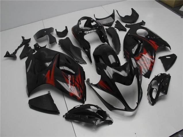 Preto Vermelho Carenagem GSXR 1300 Hayabusa 2008-2019