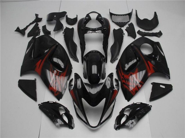 Preto Vermelho Carenagem GSXR 1300 Hayabusa 2008-2019