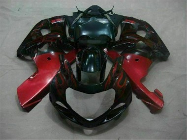 Preto Vermelho Carenagem GSXR 600 / 750 K1 K2 K3 2001-2003