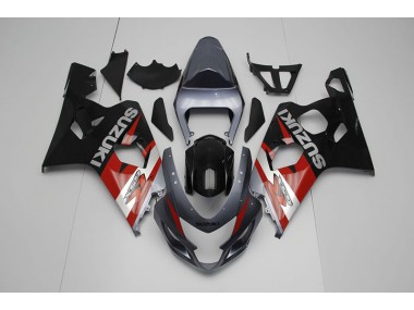 Preto Vermelho Carenagem GSXR 750 K4 2004-2005