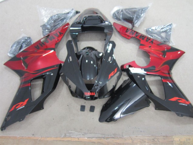 Preto Vermelho Carenagem R1 2000-2001 Preto Vermelho Carenagem R1 2000-2001