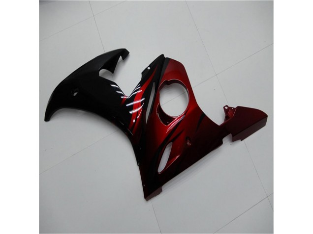 Preto Vermelho Carenagem R6 2003-2005 Preto Vermelho Carenagem R6 2003-2005
