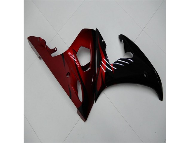Preto Vermelho Carenagem R6 2003-2005 Preto Vermelho Carenagem R6 2003-2005