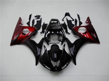 Preto Vermelho Carenagem R6 2003-2005