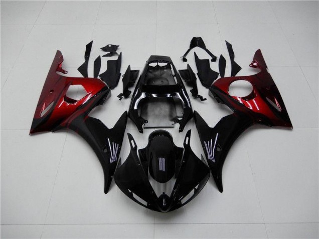 Preto Vermelho Carenagem R6 2003-2005 Preto Vermelho Carenagem R6 2003-2005