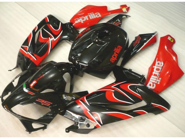 Preto Vermelho Carenagem RS 125 2006-2011 Preto Vermelho Carenagem RS 125 2006-2011