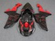 Preto Vermelho Carenagem ZX10R 2006-2007 Preto Vermelho Carenagem ZX10R 2006-2007