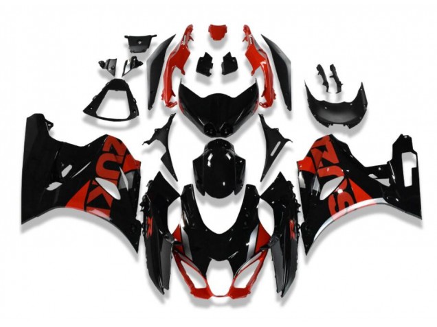 Preto Vermelho Carroçaria GSXR 1000 2017-2023 Preto Vermelho Carroçaria GSXR 1000 2017-2023