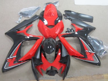 Preto Vermelho Carroçaria GSXR 600 K6 2006-2007