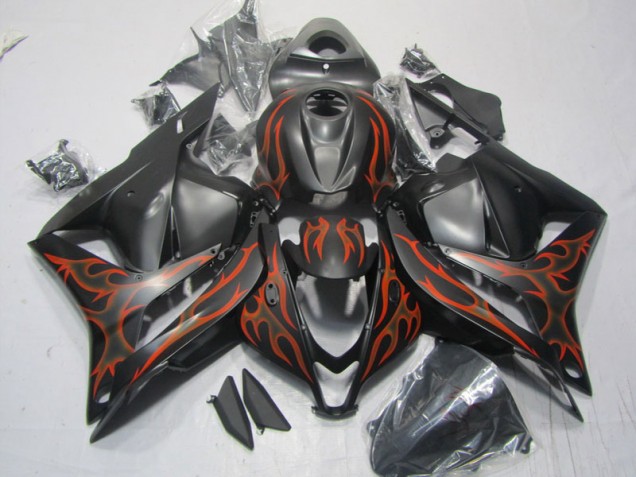Preto Vermelho Chama Abs Kits Completos Carenagem CBR 600RR 2009-2012 Preto Vermelho Chama Abs Kits Completos Carenagem CBR 600RR 2009-2012