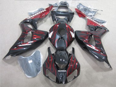 Preto Vermelho Chama Carenagem CBR 1000RR 2006-2007