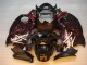 Preto Vermelho Chama Carenagem GSXR 1300 Hayabusa 2008-2019