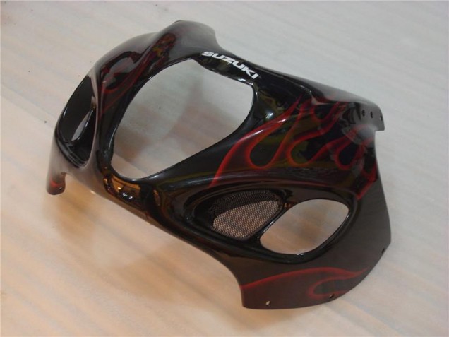 Preto Vermelho Chama Carenagem GSXR 1300 Hayabusa 2008-2019