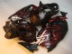 Preto Vermelho Chama Carenagem GSXR 1300 Hayabusa 2008-2019