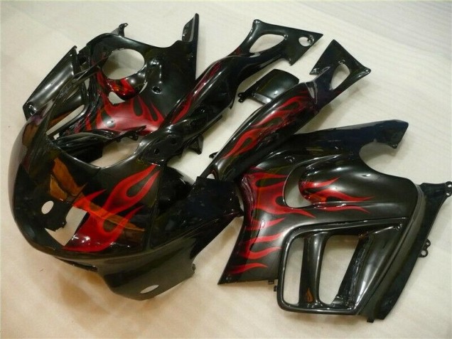 Preto Vermelho Chama Carroçaria CBR 600 F4i 2004-2007 Preto Vermelho Chama Carroçaria CBR 600 F4i 2004-2007