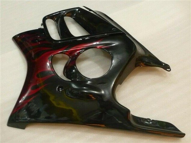 Preto Vermelho Chama Carroçaria CBR 600 F4i 2004-2007 Preto Vermelho Chama Carroçaria CBR 600 F4i 2004-2007