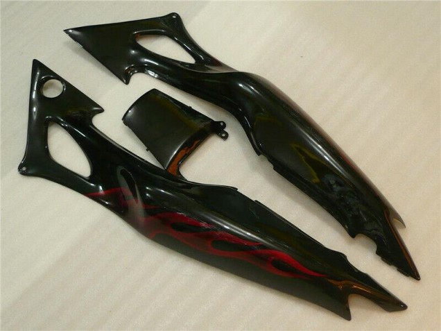 Preto Vermelho Chama Carroçaria CBR 600 F4i 2004-2007 Preto Vermelho Chama Carroçaria CBR 600 F4i 2004-2007
