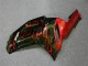 Preto Vermelho Chama Kit Carenagem ZX6R 2007-2008 Preto Vermelho Chama Kit Carenagem ZX6R 2007-2008