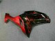 Preto Vermelho Chama Kit Carenagem ZX6R 2007-2008 Preto Vermelho Chama Kit Carenagem ZX6R 2007-2008