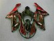 Preto Vermelho Chama Kit Carenagem ZX6R 2007-2008 Preto Vermelho Chama Kit Carenagem ZX6R 2007-2008