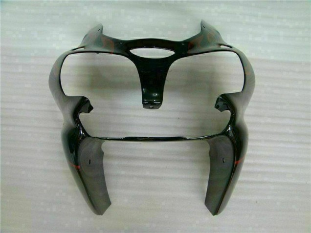 Preto Vermelho Chama Kit Completo Carenagem ZX6R 2000-2002