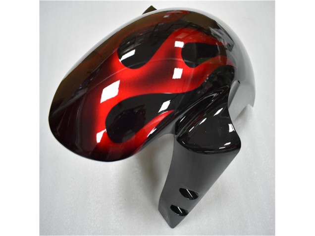 Preto Vermelho Chama Plástico R6 2003-2005 Preto Vermelho Chama Plástico R6 2003-2005