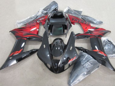 Preto Vermelho Decalque Carenagem R1 2002-2003
