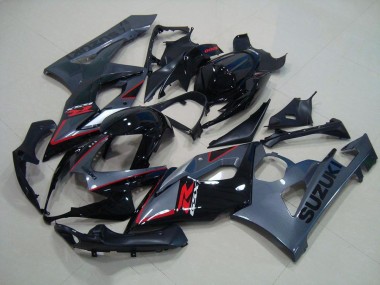 Preto Vermelho Decalques Carenagem GSXR 1000 K5 2005-2006