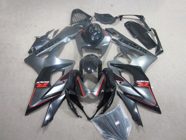 Preto Vermelho Injeção Kit Carenagem GSXR 1000 K5 2005-2006