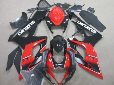 Preto Vermelho Injeção Kit Carenagem GSXR 1000 K5 2005-2006
