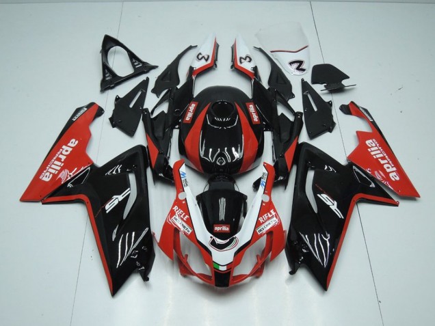 Preto & Vermelho Injeção Kit Carenagem RS 125 2006-2011 Preto & Vermelho Injeção Kit Carenagem RS 125 2006-2011