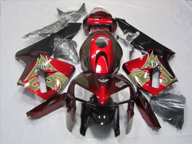 Preto Vermelho Kits Carenagem CBR 600RR 2005-2006 Preto Vermelho Kits Carenagem CBR 600RR 2005-2006