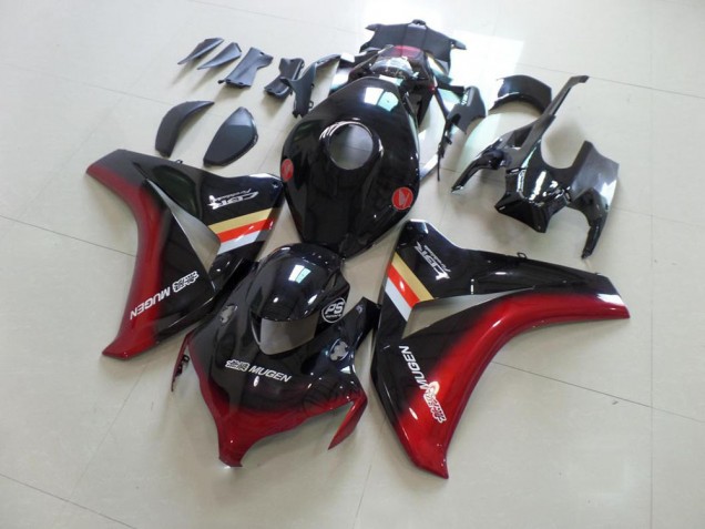 Preto Vermelho Mugen Abs Plástico CBR 1000RR 2008-2011 Preto Vermelho Mugen Abs Plástico CBR 1000RR 2008-2011