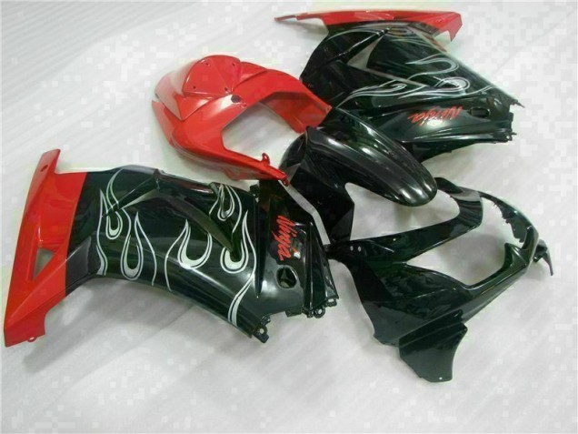 Preto Vermelho Ninja Carenagem EX250 2008-2012