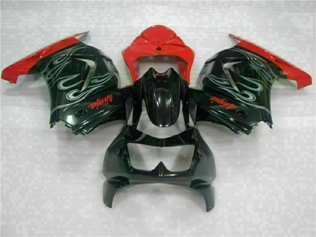 Preto Vermelho Ninja Carenagem EX250 2008-2012
