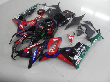 Preto Vermelho Pata Carenagem CBR 600RR 2007-2008