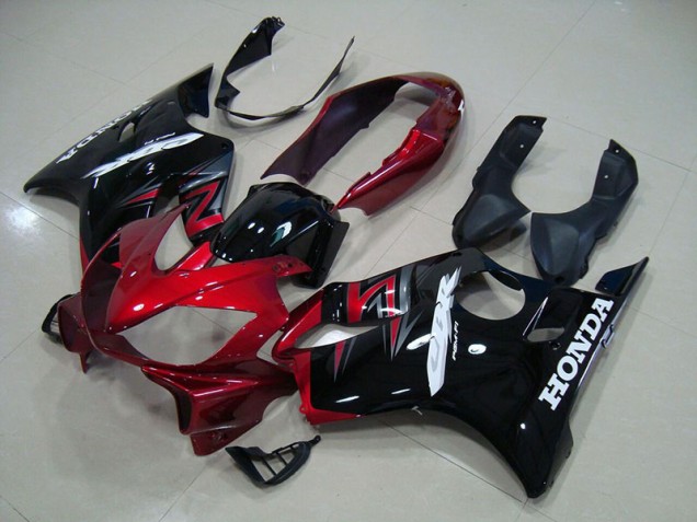 Preto Vermelho Plástico CBR 600 F4i 2004-2007 Preto Vermelho Plástico CBR 600 F4i 2004-2007