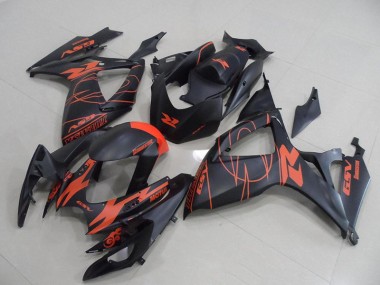 Preto Vermelho Plástico GSXR 750 K6 2006-2007