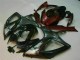 Preto Vermelho Plásticos GSXR 600 / 750 K6 2006-2007 Preto Vermelho Plásticos GSXR 600 / 750 K6 2006-2007