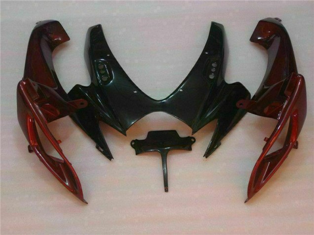 Preto Vermelho Plásticos GSXR 600 / 750 K6 2006-2007 Preto Vermelho Plásticos GSXR 600 / 750 K6 2006-2007