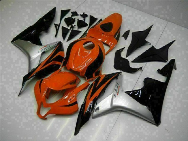 Preto Vermelho Prata Carenagem CBR 600RR 2007-2008