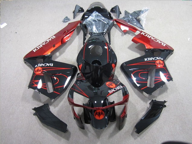 Preto Vermelho Racardi Carenagem ZX10R 2003-2005