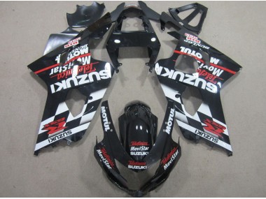 Preto Vermelho Telefumia Movistar Carenagem GSXR 600 K4 2004-2005
