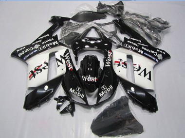 Preto West Mobil Carenagem ZX6R 2007-2008