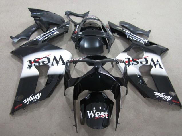 Preto West Ninja 636 Carenagem ZX6R 2003-2004 Preto West Ninja 636 Carenagem ZX6R 2003-2004