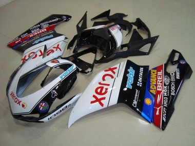 Preto Xerox Carenagem Ducati 848 1098 1198 2007-2014