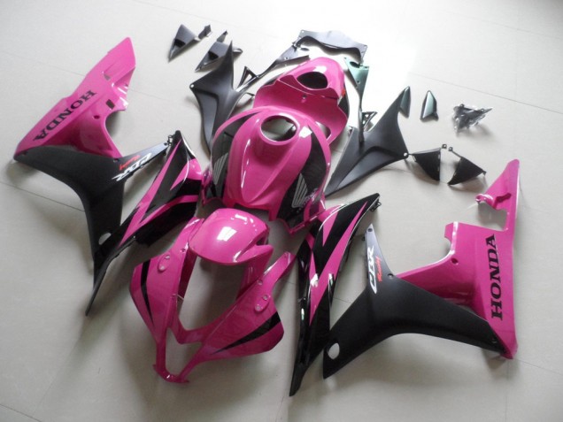 Rosa Preto Carenagem CBR 600RR 2007-2008 Rosa Preto Carenagem CBR 600RR 2007-2008