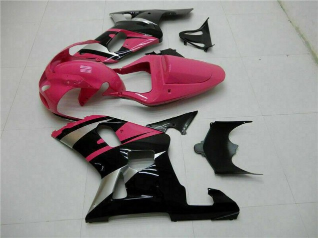 Rosa Preto Carenagem GSXR 600 / 750 K1 K2 K3 2001-2003 Rosa Preto Carenagem GSXR 600 / 750 K1 K2 K3 2001-2003